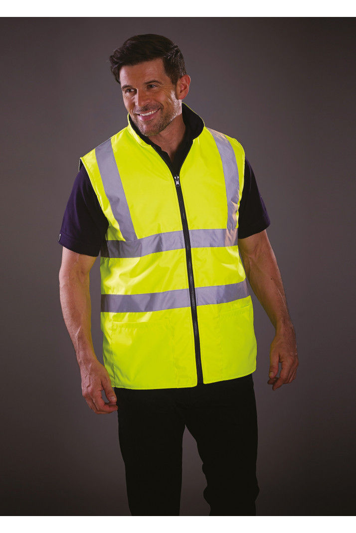 YHV008F - Bodywarmer réversible haute visibilité