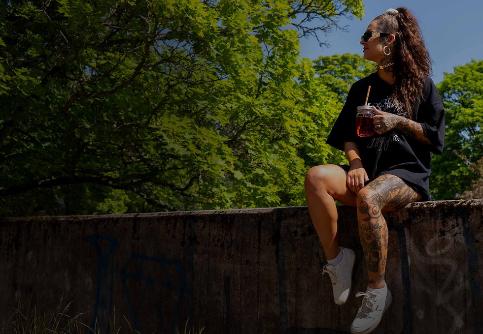 Regal Tiger background image with a tattoo artist