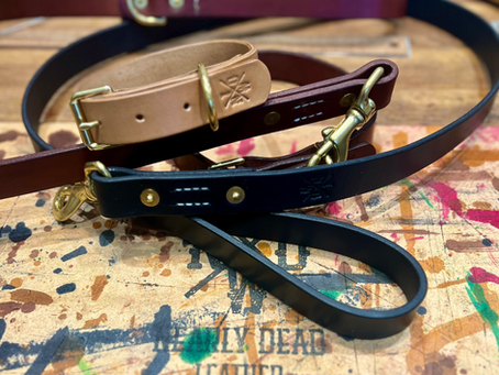 Nearly Dead Leather Workshop: Handcrafted Dog Collars and Leads