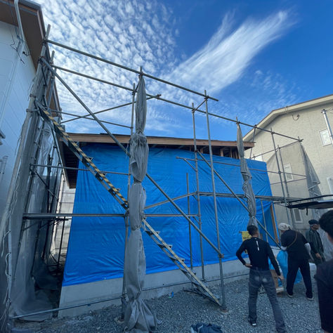 S様邸事務所建築　上棟