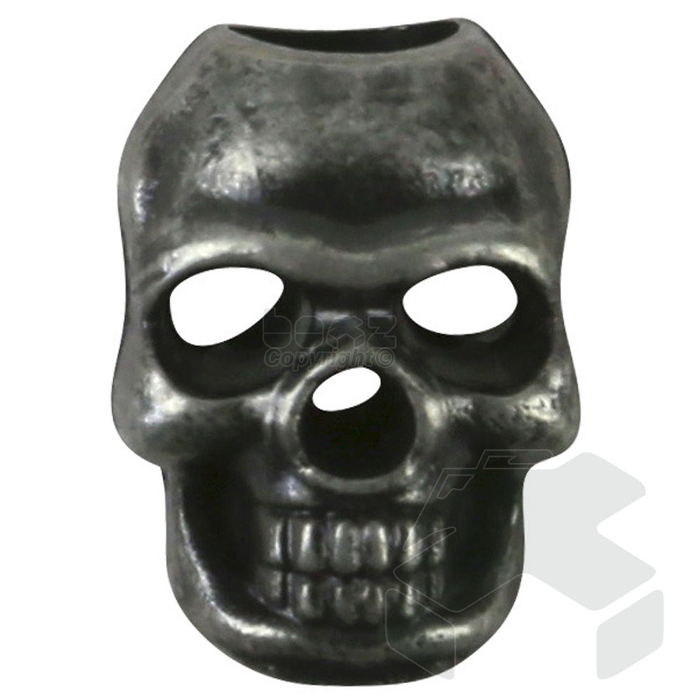 Thumbnail: Kombat Skull Cord Stoppers - Silver