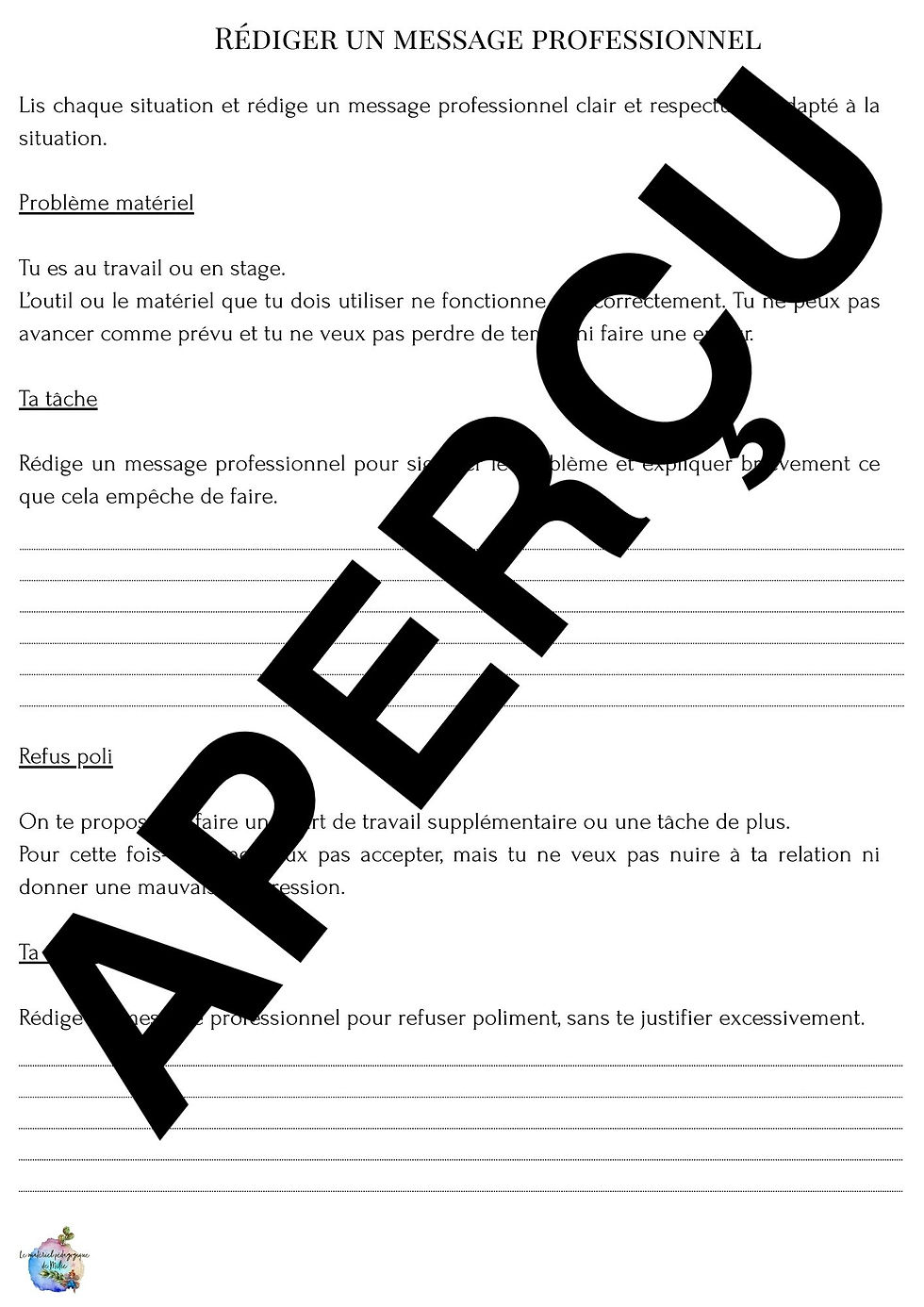 Thumbnail: Les messages professionnels