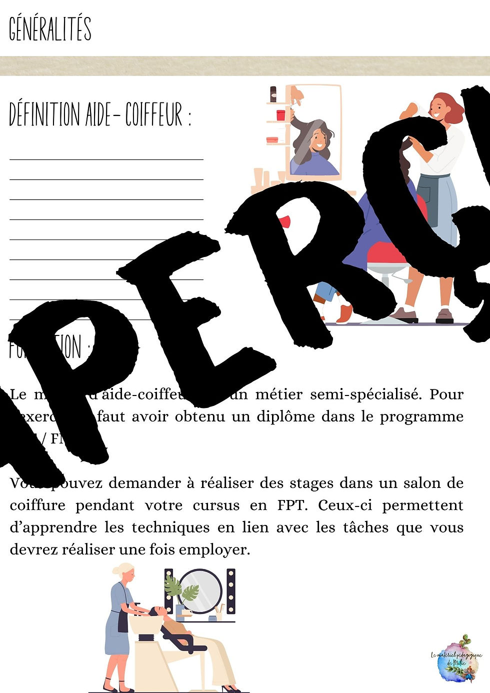 Thumbnail: Le métier d'aide-coiffeur