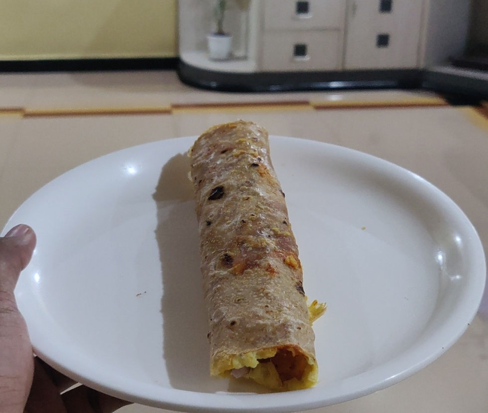 Egg Chapati Frankie