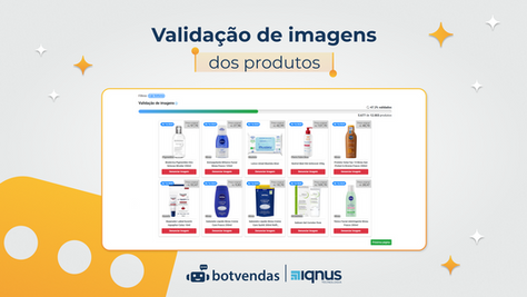 Validação de imagens dos produtos