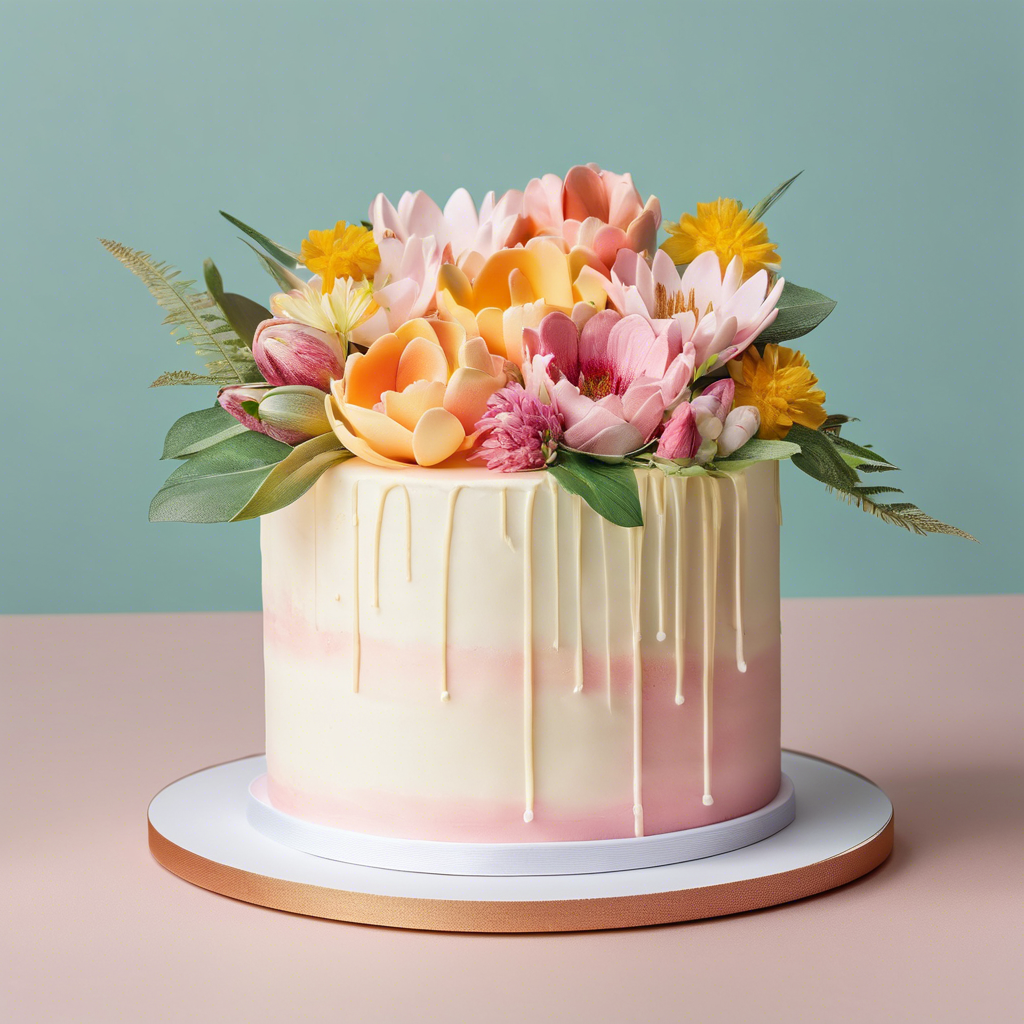 Exotic Flower Cake