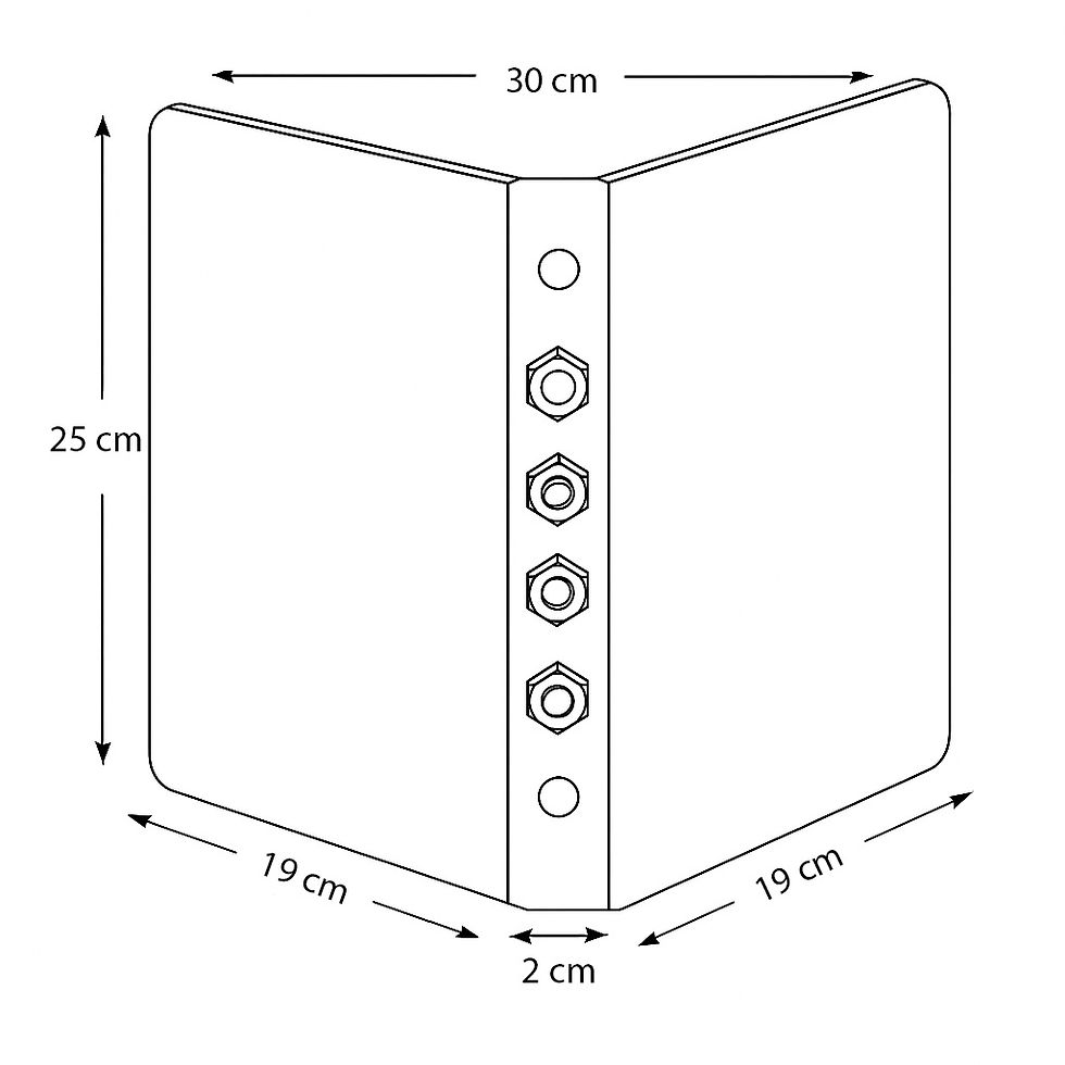 الصورة المصغرة: هوائي RFID اتجاهي عالي الكسب NT868M بتردد 868 ميجاهرتز