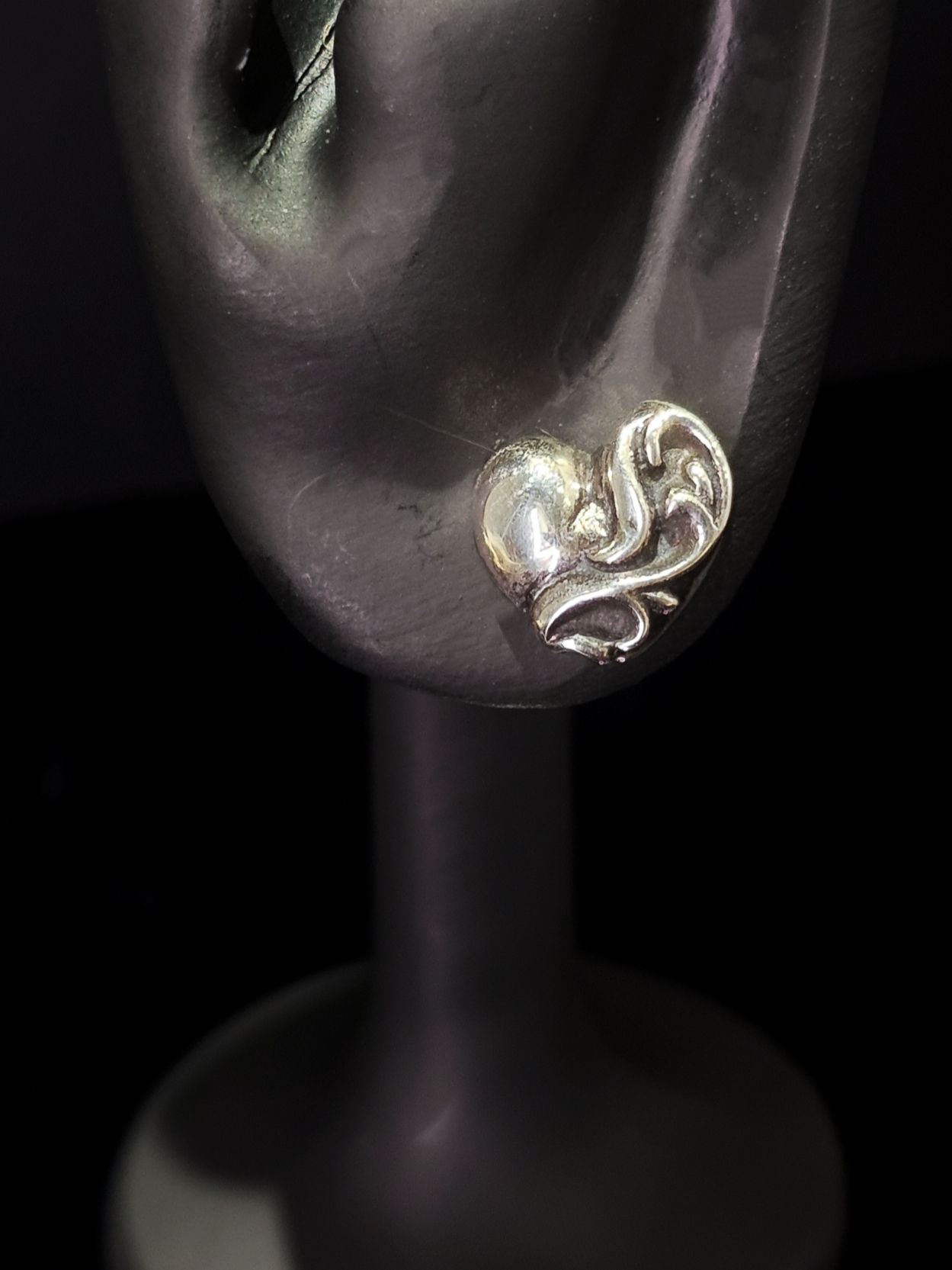 克羅心 Chrome Hearts 925銀 愛心藤蔓耳(單個)
