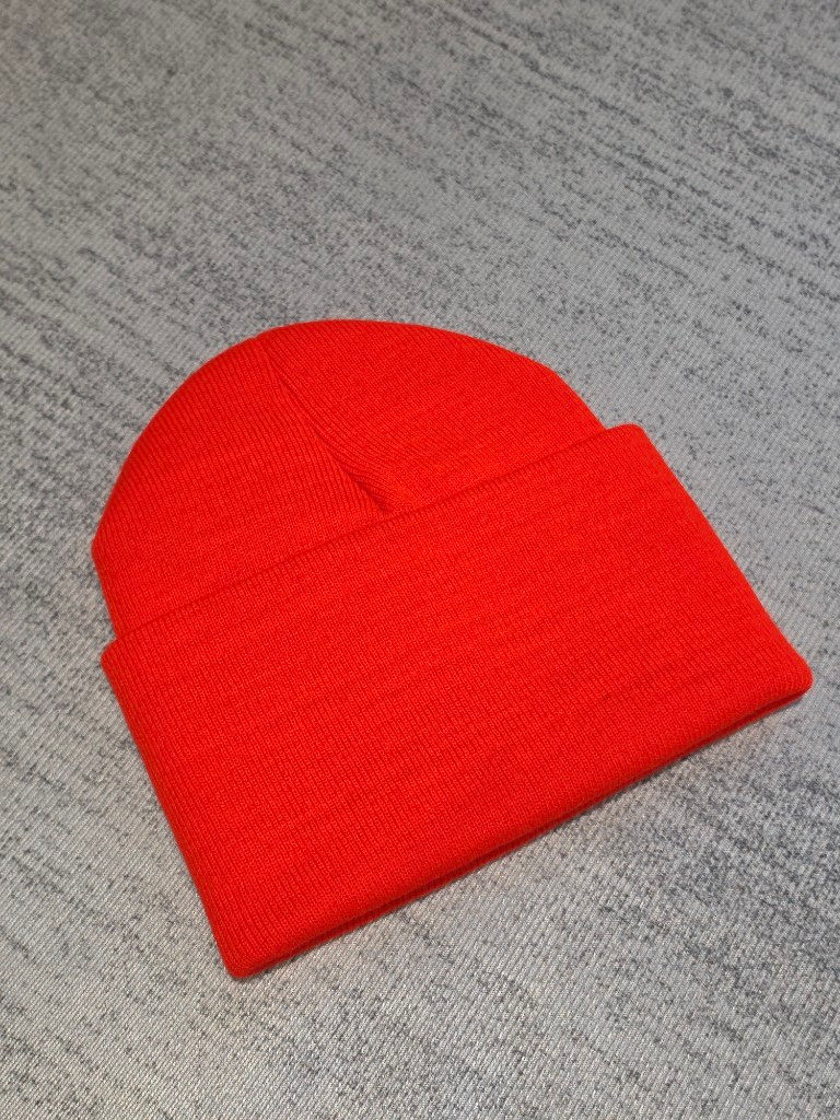 縮圖：克羅心 Chrome Hearts 歌德文刺繡毛帽(紅)