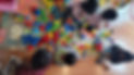 Kids are playing with Lego.