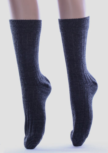 Jay Woollen Socks in Blue Stripes from Woollen Store