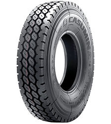 Aplicação em eixos direcionais, livres ou, tração moderada de caminhões que trabalham em SERVIÇOS MISTOS que mesclam vias pavimentadas com vias de terra.
Banda de rodagem com blocos em C, com dupla camada de compostos reforçados para melhor aderência em diferentes tipos de pisos. Carcaça com quatro cintas de aço, construída com materiais mais resistentes de forma a proporcionar maior elasticidade e maior aderência ao composto de borracha. Construção mais resistente a perfurações ou impactos minimizando o tempo de veículo parado em usinas, fazendas, construções ou coleta de resíduos.