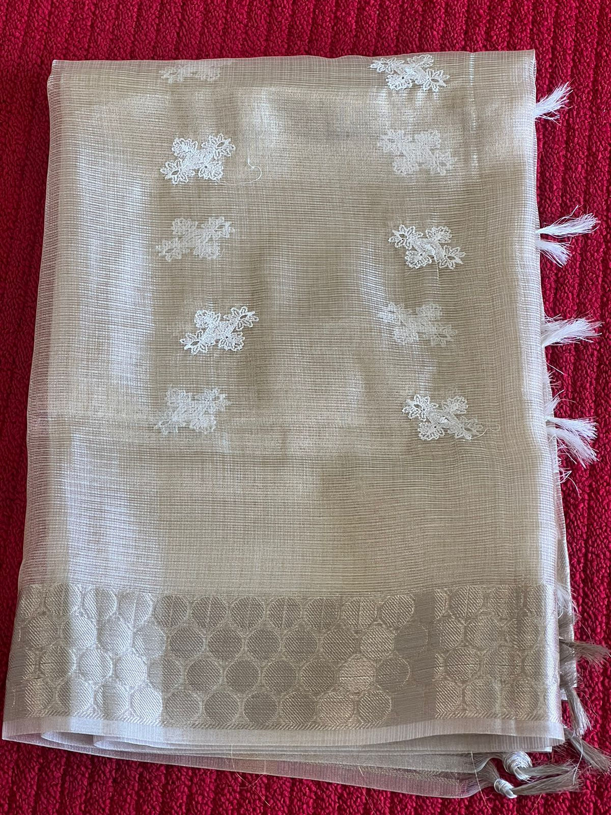 Offwhite Dupattas ( DYEABLE )