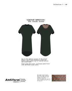 Slouch Dress : Panda Print