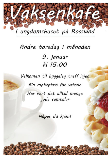 Vaksenkafè 9. januar