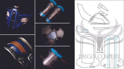 Sub Zero Armour Pattern | Mortal Kombat 11 (Digital Product) | Diego ...