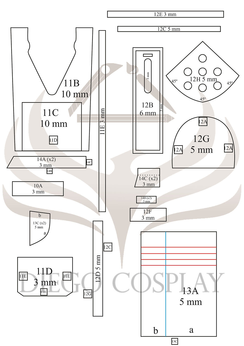 Thumbnail: Beskar Armour Pattern | Mandalorian (Digital Product)