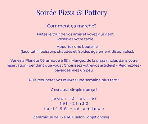 Soirée Pizza & Pottery Bordeaux café céramique