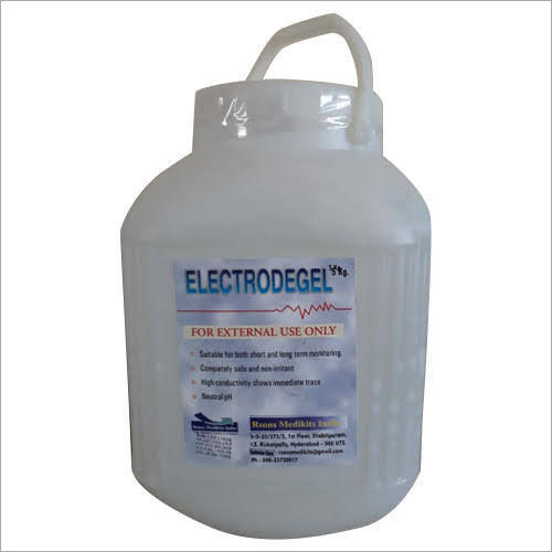 ECG Electrode Gel (5 Liter) for Diagnostic and Therapeutic Purpose is a mu