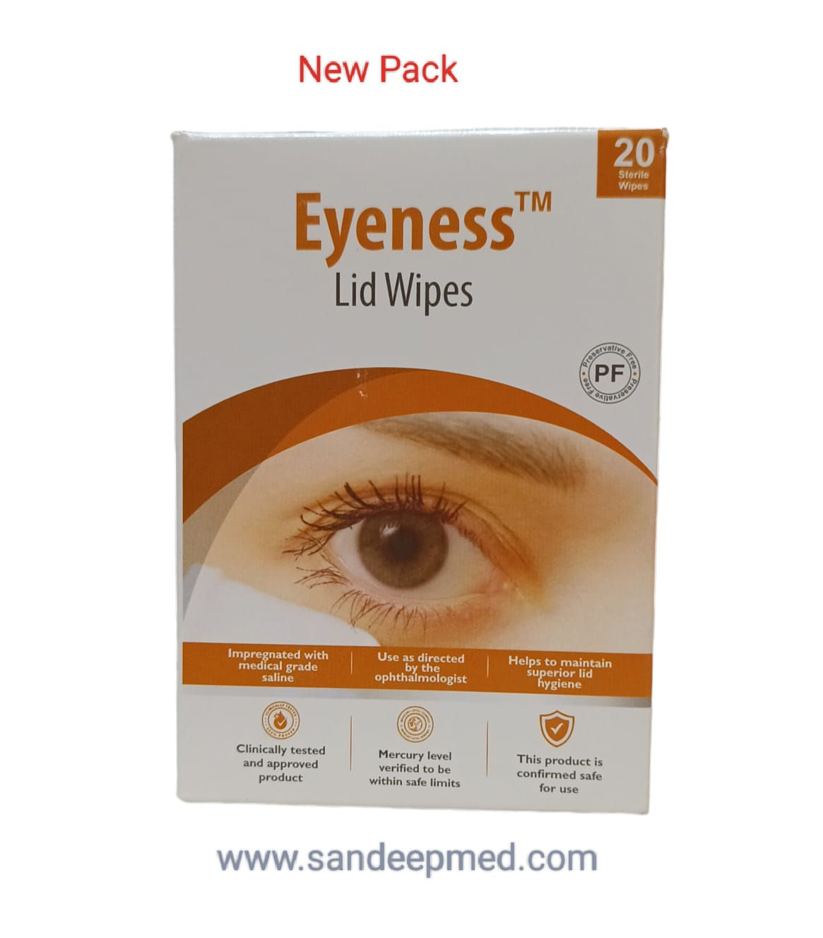Eyeness Eye Wipes 20 s per box