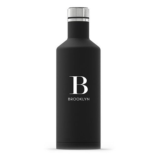 Thumbnail: Insulated Water Bottle - Modern Serif Initial Printing