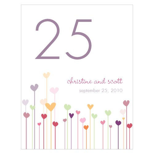 Thumbnail: Hearts Table Number