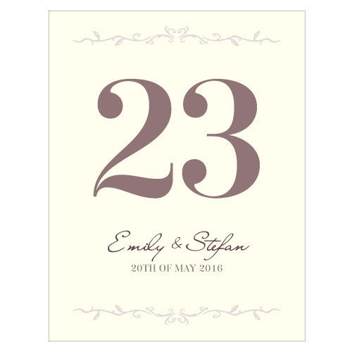 Thumbnail: Equestrian Love Table Number