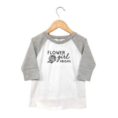 Personalized Kid's T-Shirt - Flower Girl
