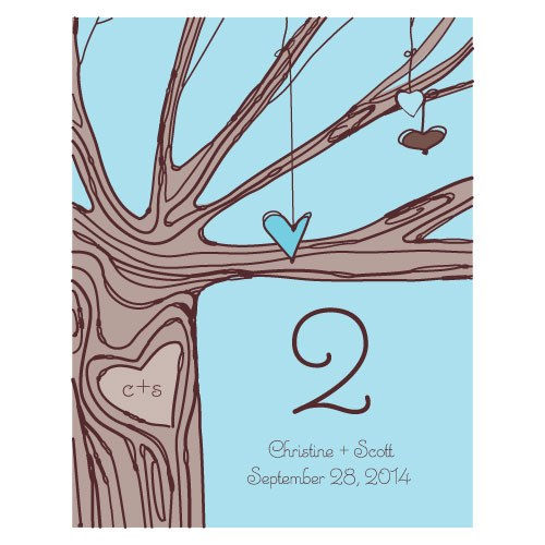 Thumbnail: Heart Strings Table Number