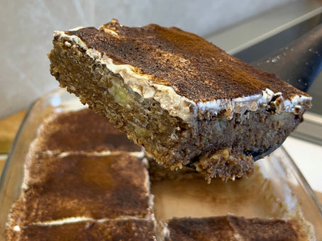 🍌☕ Baked Oats Τιραμισού
