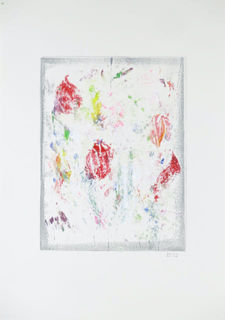 Eva Schnitzer, Nachklang, Monotypie, 2023, 42x30