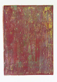 Eva Schnitzer, Unterwald, Holzschnitt Unikat, 2020, 50x35