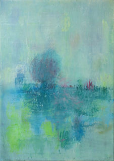 Eva Schnitzer, Mittagslicht, Öl auf Nessel, 2020, 70x50