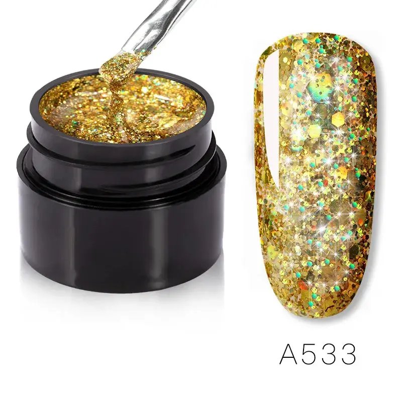 Thumbnail: ROSALIND Nail Gel Polish Set Rainbow Hybrid Varnish 5ML