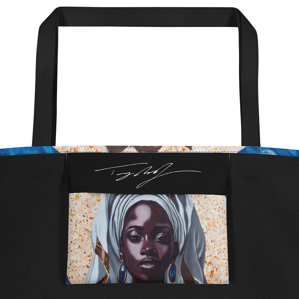 Thumbnail: Yema(r)ya All-Over Print Large Tote Bag