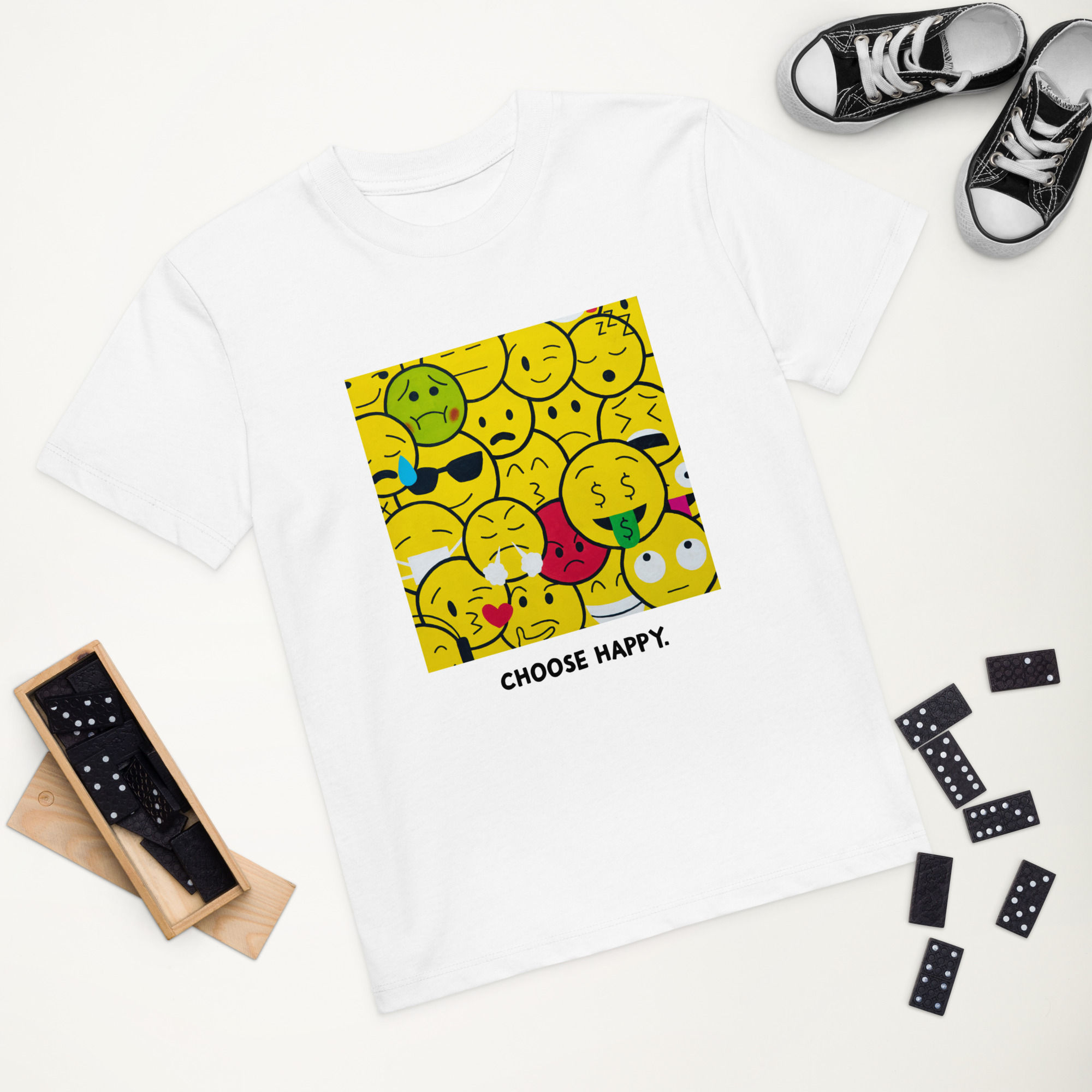 Choose Happy organic cotton kids t-shirt
