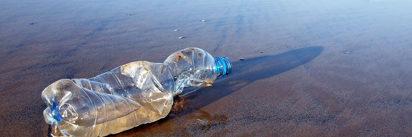 Used Plastic Bottle on Beach