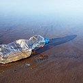 Used Plastic Bottle on Beach