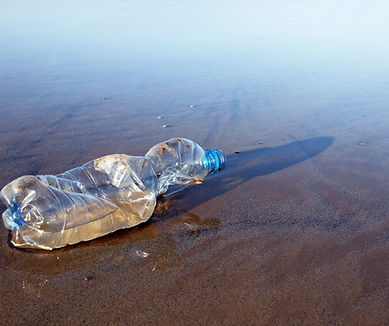 Used Plastic Bottle on Beach