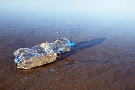Used Plastic Bottle on Beach