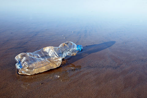 Used Plastic Bottle on Beach