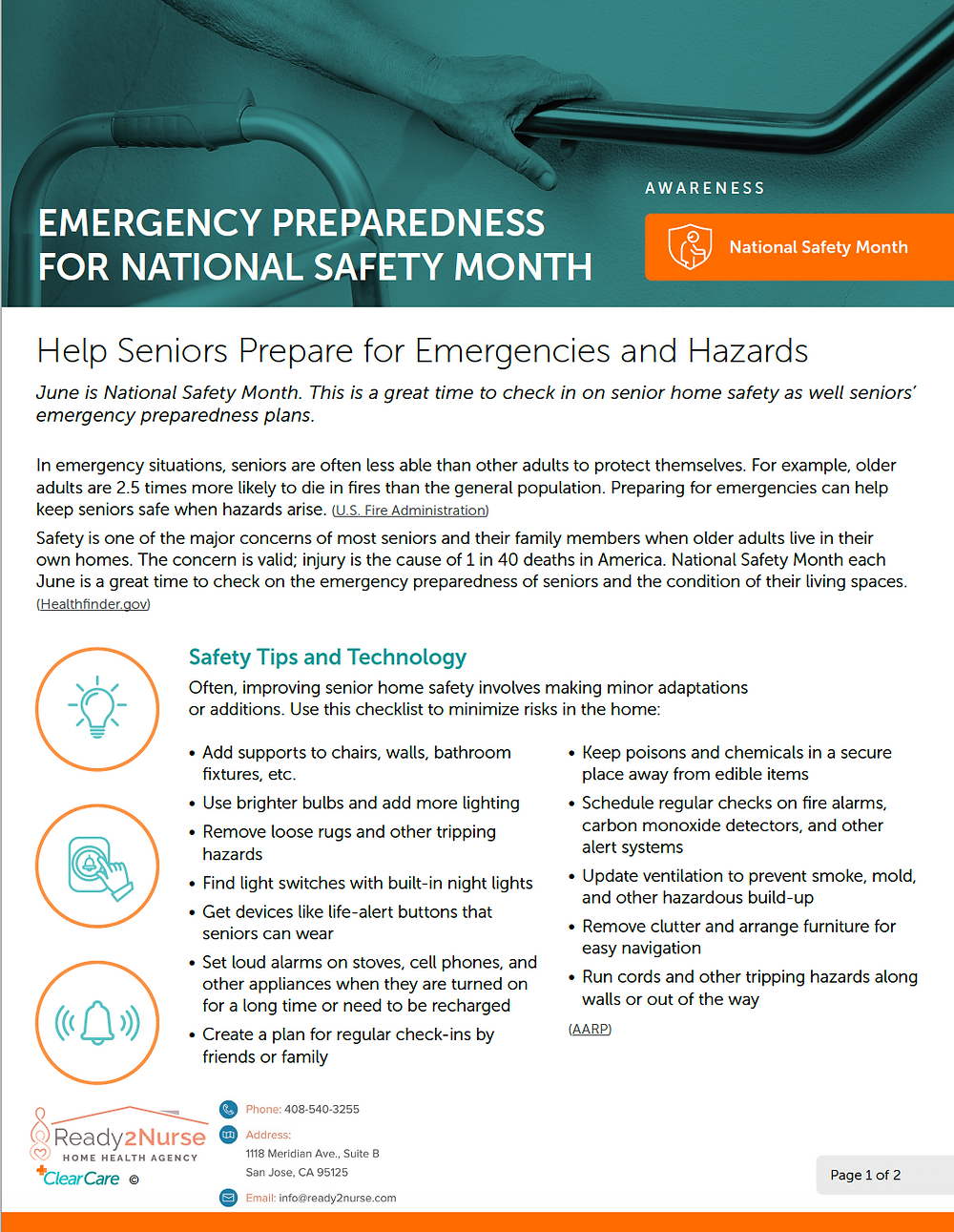 Help Seniors Prepare for Emergencies