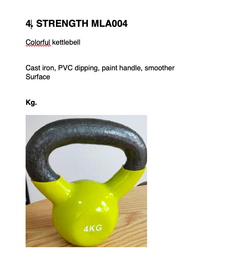 Acessório: STRENGTH MLA004