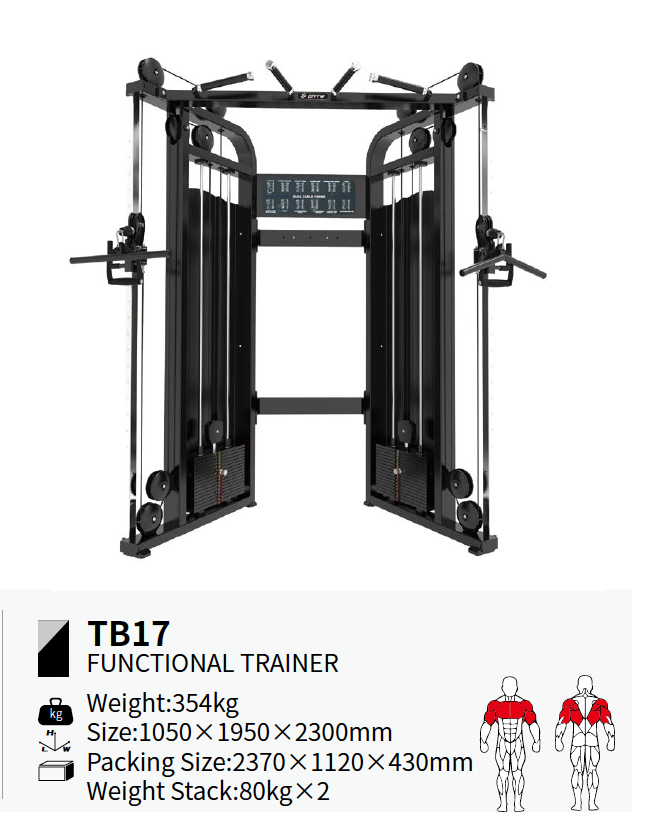 BRTW STRENGHT PLATE LOADED TB17 FUNCTIONAL TRAINER