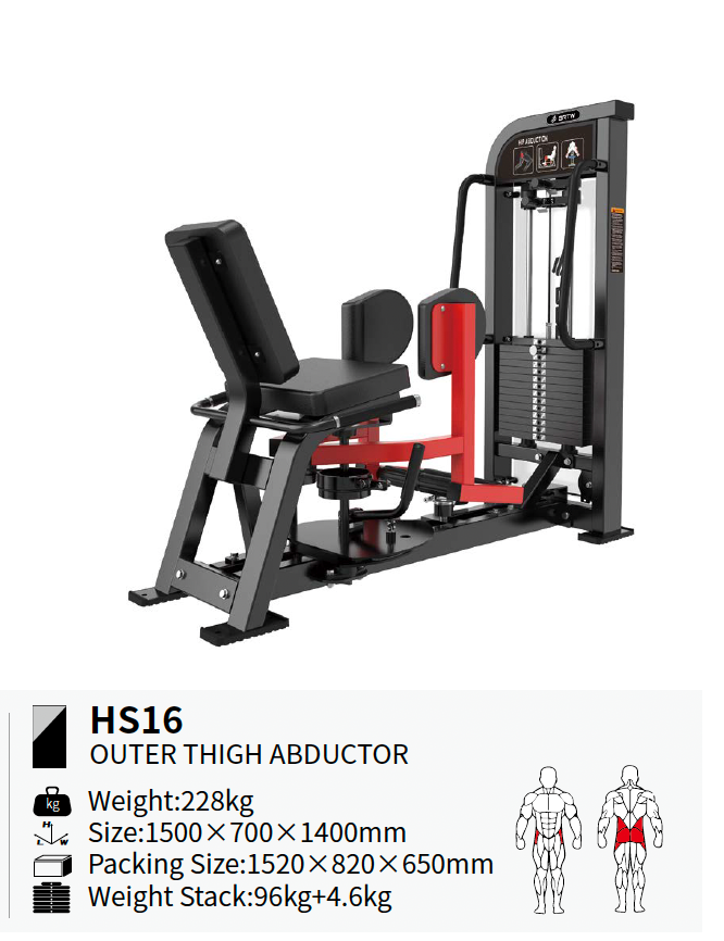 BRTW STRENGTH PIN-SELECTED HS16 OUTER THIGH ABDUCTOR