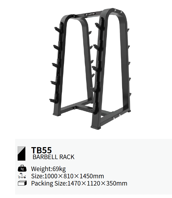 BRTW STRENGHT PLATE LOADED TB55 BARBELL RACK