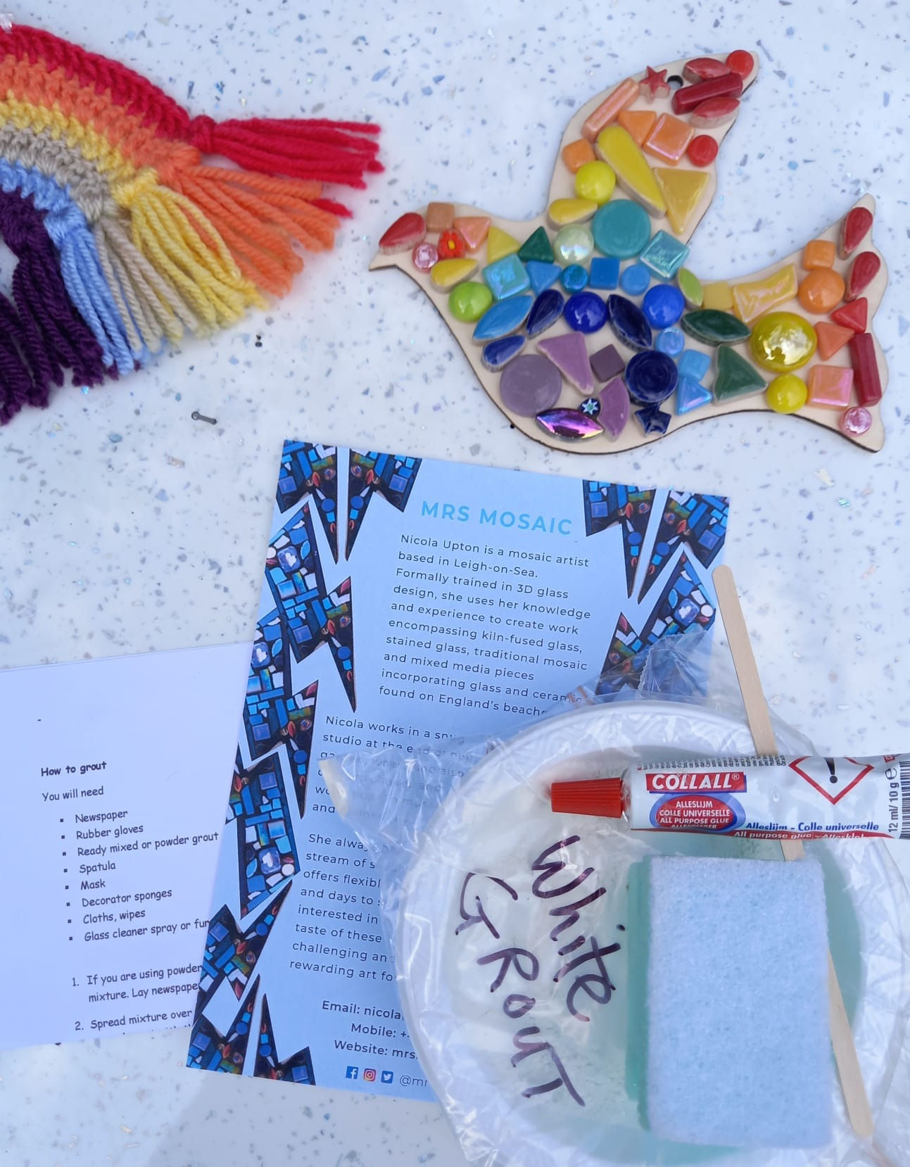 Rainbow Bird Mosaic Kit