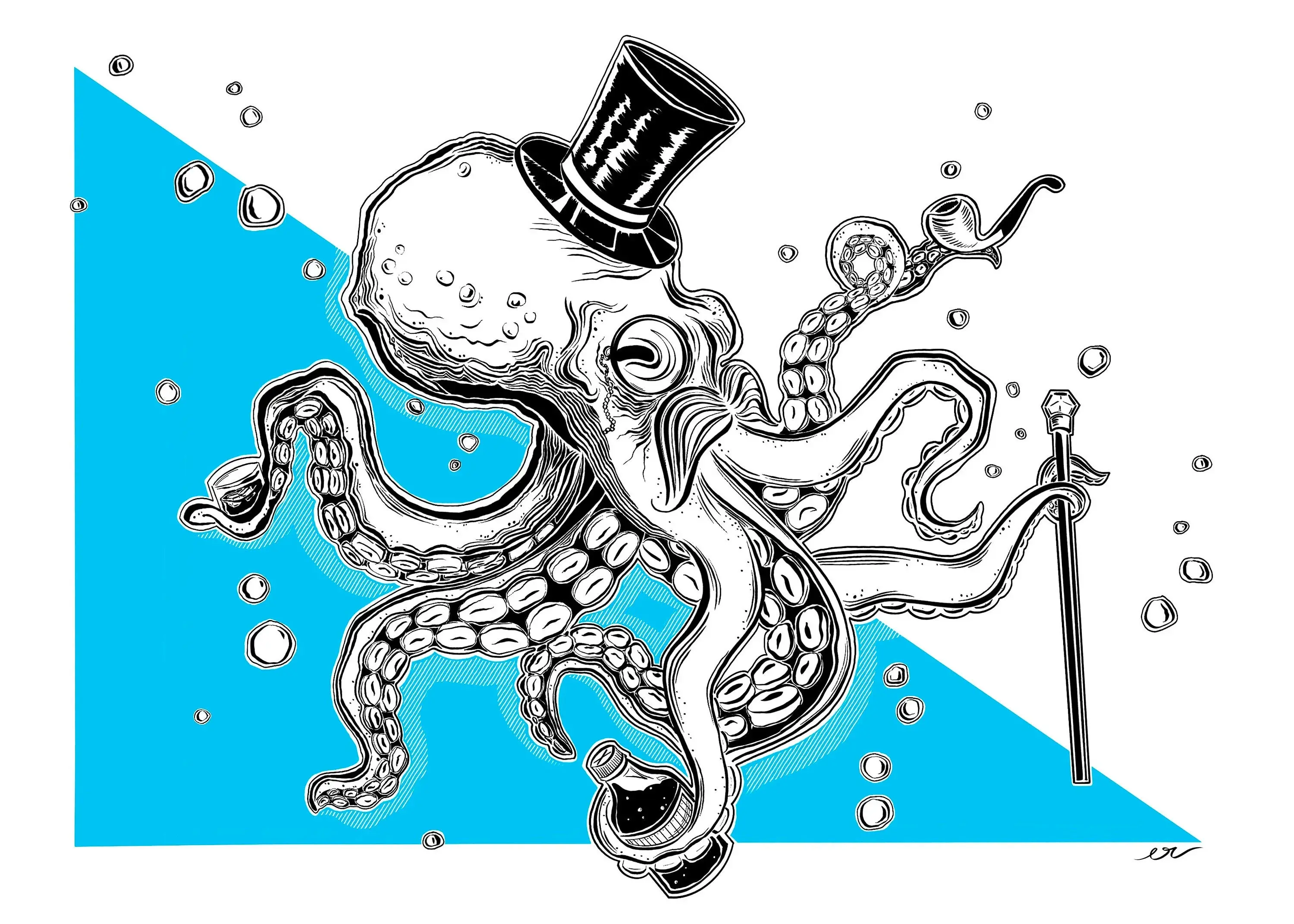 "Chap" The Very Fine Gentleman 5" x 7" Print