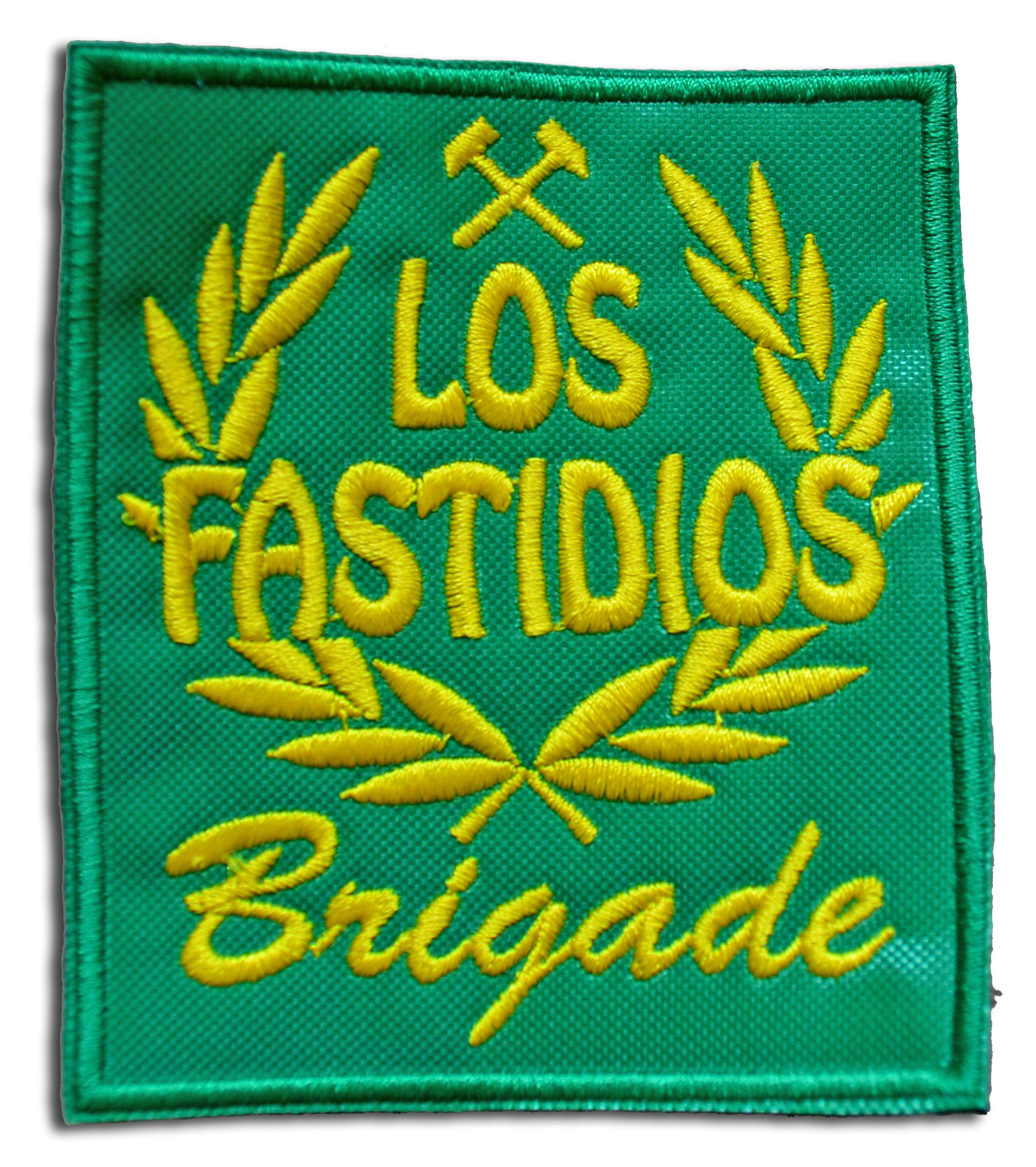 LOS FASTIDIOS BRIGADE Green/Yellow - Patch/Toppa