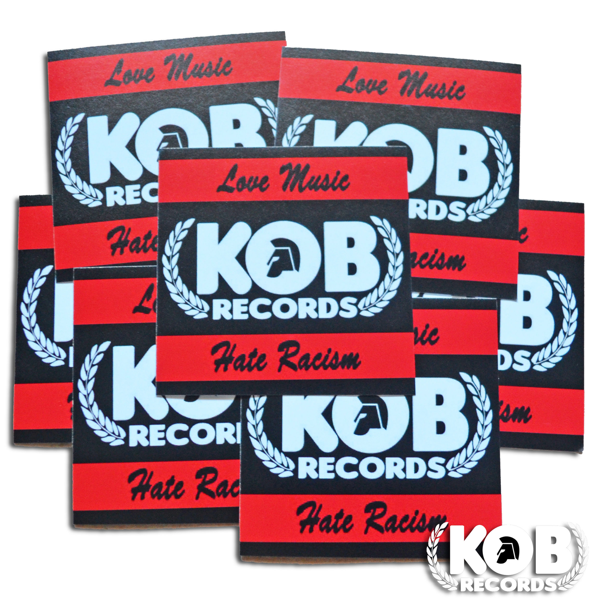 KOB RECORDS Against Racism (30 Stickers)